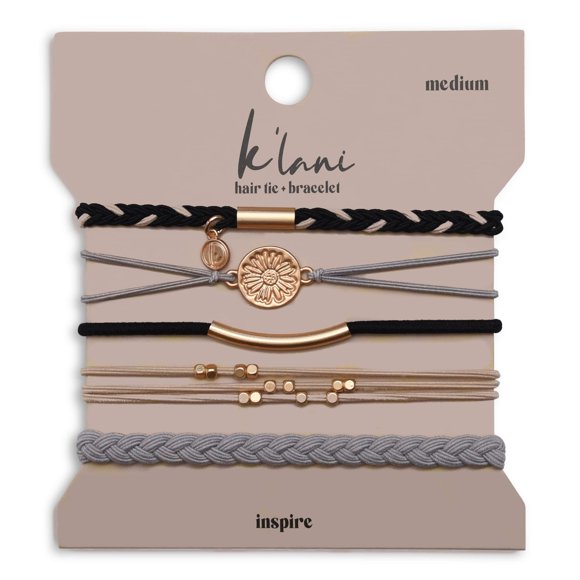 K'lani Inspire Pulseras para mujer - Pulseras elásticas y lazos para el cabello bohemios - Lindos lazos para el cabello para mujeres y accesorios para lazos para el cabello - Pulseras elegantes estilo