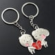 thumbnail image 1 of LLavero de corazón de muñeca de dibujos animados de Metal para hombres y mujeres, carta de amor romántica, llavero de pareja, regalos del Día de San Valentín, lindo, 2 piezas, 1 of 3