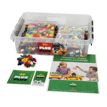 Plus-Plus School Set, 3,600 pieces in All Colors (Basic, Neon, & Pastel)