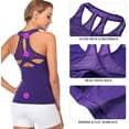 thumbnail image 4 of Attraco Womens Workout Tank Tops Mesh Cross Breathable Yoga Athletic Activewear, 4 of 6