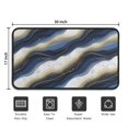 thumbnail image 5 of Blue White Gold Marble Pattern Door Rugs,Washable Non Slip Door Mats Indoor,Decorative Door Mats,Entry Mat Indoor for Entrance,Bedroom,Kitchen,Bathroom,30"x17", 5 of 6