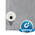 thumbnail image 5 of Clorox Waterproof Fabric Shower Curtain, Durable Fabric, Weighted Magnets - Gray, 72" x 72", 5 of 6