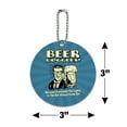 thumbnail image 6 of Beer Goggles Eventually Lights in the Bar Always Come On Funny Humor Round Luggage ID Tag Card Suitcase Carry-On, 6 of 8