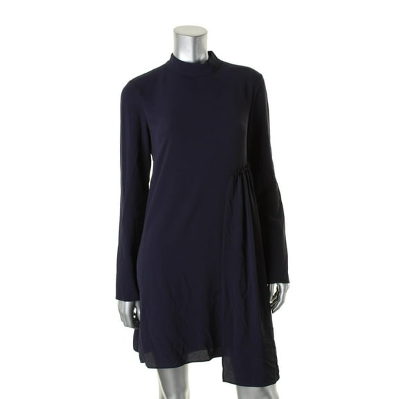Rachel Rachel Roy Womens Mockneck Asymmetric Cocktail Dress