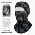 thumbnail image 1 of Autumn/Winter Warm Cycling Ski Headset Riding Fleece Hat Helmet Inner Lining Full Face Warmth Mask Outdoor Face Covering Scarf Camo One Size, 1 of 6