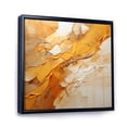 thumbnail image 2 of Designart "Glowing Amber II" Abstract Landscape Floater Framed Canvas Art Print, 2 of 7