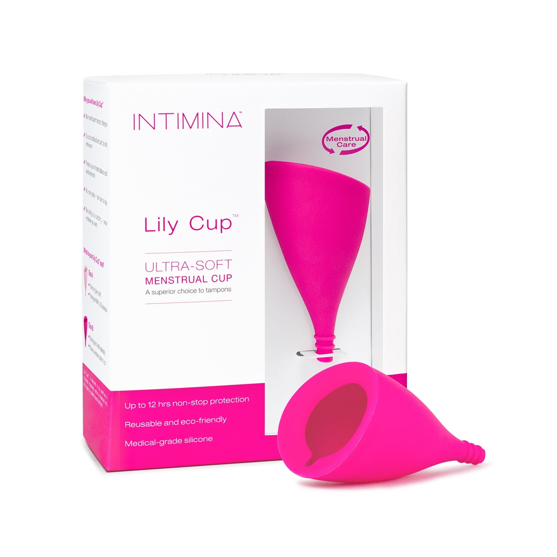 Intimina Lily Cup Reusable Menstrual Cup Size B 1 Cup Walmart Com
