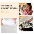thumbnail image 6 of Summer Beach Kitchen Towel Dish Cloths Set of 3, Microfiber Soft Kitchen Hand Towels, Tropical Coconut Watermelon Lemon Flamingo Absorbent Quick Drying Dishcloths 18 x 28 Inches, 6 of 8