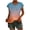 Light Blue, variant on Ruimatai Women's Bohemian Paisley Print T-Shirt Casual Round Neck Short Sleeve Blouse Soft Breathable Summer Top