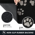 thumbnail image 4 of Timo Indoor Door Mat, 24"x36" Super Absorbent Dog Mats for Muddy Paws, Low-Profile Washable Entryway Rug, Rubber Backing Non Slip Front Door Mats, Resist Dirt Inside Entrance Doormat for Shoes, Black, 4 of 7