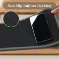 thumbnail image 3 of Stair Treads Matching Mat Non Slip Indoor, Square Stair Treads Carpet Rubber Backing, Reusable Stair Treads for Wooden Steps, Washable Stair Rugs for Kids and Pets 31"x31" Grey, 3 of 8