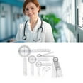 thumbnail image 4 of 6-Piece Transparent PVC Medical Goniometer Set with Clear Scales for Precise Orthopedic Measurements and Multi-Functional Use, 4 of 6