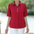 thumbnail image 2 of Women's  Fashionable And Sophisticated Short-Sleeved Shirt, 2 of 4