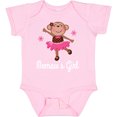 thumbnail image 3 of Inktastic Memaw Girl Ballerina Monkey Girls Baby Bodysuit, 3 of 5