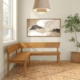 thumbnail image 2 of Risa Corner Bench (64in x 64in / 1620mm x 1620mm), Pecan, 2 of 11