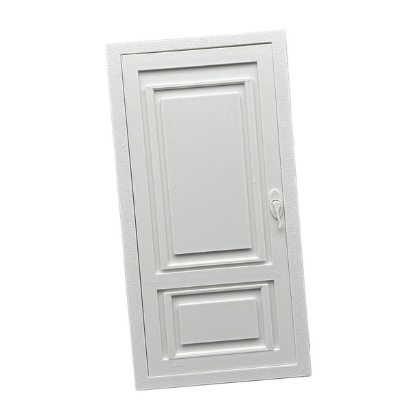 Puerta en miniatura para casa de muñecas, mueble para bricolaje, accesorio fotográfico, modelo decorativo de puerta en miniatura para Estilo B