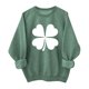 thumbnail image 1 of Ounisa St. Patrick's Day Sweatshirt for Women Clover Graphic T Shirts Patty's Day Long Sleeve Tee Tops Pullover, 1 of 6