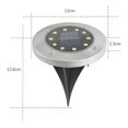 thumbnail image 2 of 4PCS luz subterránea solar-10LED bombilla de luz blanca cálida MFZFUKR CPB-US-DYP492-12, 2 of 5