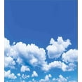 thumbnail image 3 of Ambesonne Clouds Duvet Cover Sets, Summertime Nature Scene, 2-Twin, White Blue, 3 of 4