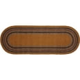thumbnail image 2 of Ashton & Willow Mustard Tan Yellow Primitive Tabletop Kitchen Settlement Sheep Jute Stenciled Nature Print Oval 13x36 Runner, 2 of 4