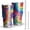 Red and Green Tie Dye Pattern, variant on Red and Green Tie Dye Pattern Tumbler 1 Pack, Vacuum Insulated Tapered Car Cup Double Wall Vacuum Insulation Gifts Ideas for Teens Adults Office Workers Teachers