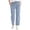 Light Blue, variant on Endives Womens Casual Pant Elastic Waist Straight Leg Pant Solid Color Casual Pants Loose Long Corduroy Pant Coffee