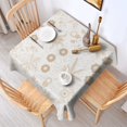 thumbnail image 5 of 60x60 Inch Waterproof Square Tablecloth, Thickened Polyester Table Cover for Dining & Parties, Floral Print, 5 of 6