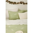 thumbnail image 4 of Bouclair Sage Fiori Leaf Print Duvet Cover Set Double, 4 of 7