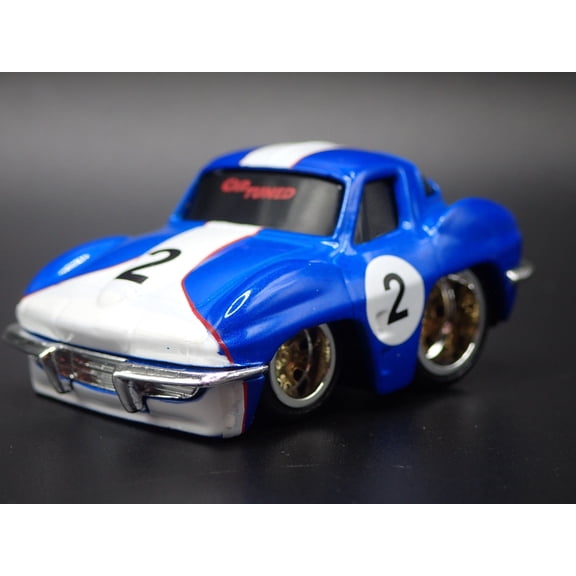 Open Box 1963 63 CHEVY CHEVROLET CORVETTE SPLIT WINDOW TUNED 1/64 SCALE DIECAST MODEL CAR