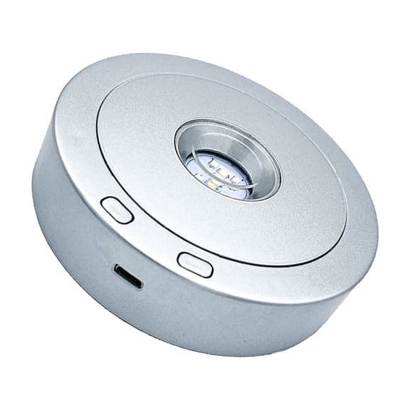 Adjustable Speed Rotating Light Stand 360 Degree Display Base Rotating Display Stand for Jewelry Artwork Display