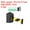 Black Case Black Yellow Strap, variant on Uxcell 5m Plastic Fixed Wall Mount Retractable Belt Barrier Crowd Control 2 Set Black Case Yellow Strap