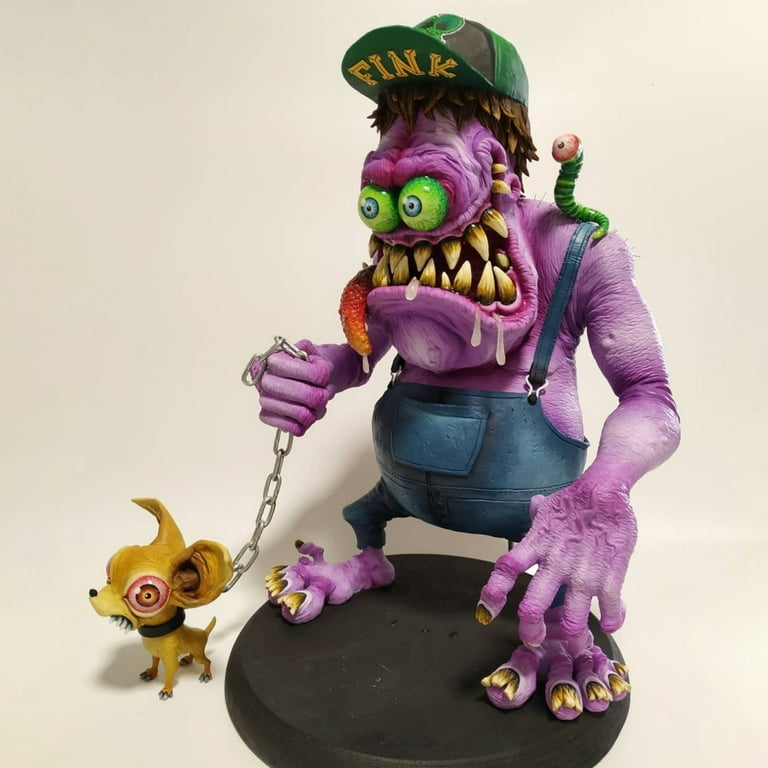 URMAGIC Mini Resin Big Mouth Monster Statue Restless Mutant