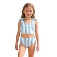 thumbnail image 3 of Shadoumai Girls Tankini Swimsuits 8-10 Cut Out Girls' Swimwear Bikini Adjustable Straps Tankini for Girls Two Pieces Teen Bathing Suit Contrast Trim Modest Swimwear with Cover Up, 3 of 6