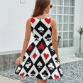 thumbnail image 6 of Gambling Casino Cards Sleeveless Dress Women Summer Evening Dresses Ladies Sundress, 6 of 7