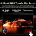 thumbnail image 4 of ASUS ProArt 13" OLED 3K Detachable Laptop, Snapdragon X Plus X1P-42-100, 16GB LPDDR5X, 2TB Storage (1TB SSD+1TB Docking Station), Adreno Graphics, Backlit Keyboard, Wi-Fi 7, Win 11 Pro, Black, 4 of 9