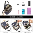 thumbnail image 5 of joogoo Women Baseball and Dots Chain Crossbody Bags Shoulder Handbag Phone Purse, 5 of 5