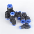 thumbnail image 1 of Pp Y Type 3-way Pneumatic Joint 360 Degree Rotation Good Air Tightness Quick Installation Plastic Quick Joint 4mm 6mm 8mm 10mm 12mm, 1 of 6
