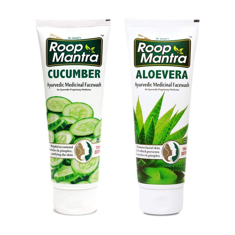 Roop Mantra Face Wash Combo Cucumber Facewash 115ml Aloevera