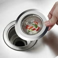 thumbnail image 3 of JANGSLNG Drain Filter Rust-proof Anti-clogging Stainless Steel Kitchen Sink Drain Strainer Large Basket Filter for Home Use, 3 of 8