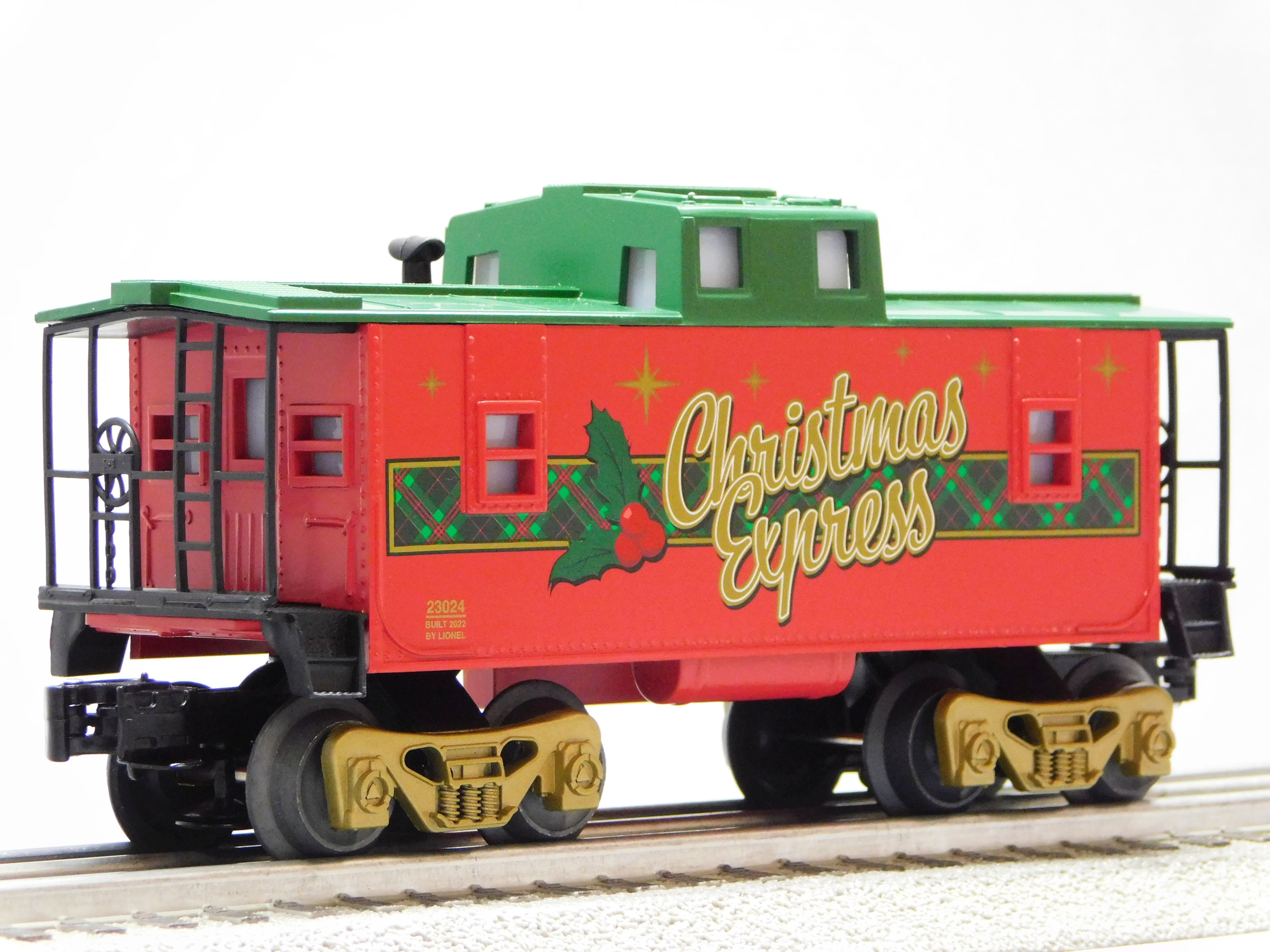 Lionel Christmas Light Express O Gauge Model Train Boxcar with Multicolored LED Lights Walmart