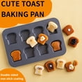 thumbnail image 2 of Single Mini Toast Baking Tray, Non-Stick Design, Reinforced Carbon Steel, Ideal for Cake Preparation, Kitchen Tool, Compact Accessory. Perfect for Use in Ovens, During Christmas, Halloween, 2 of 7