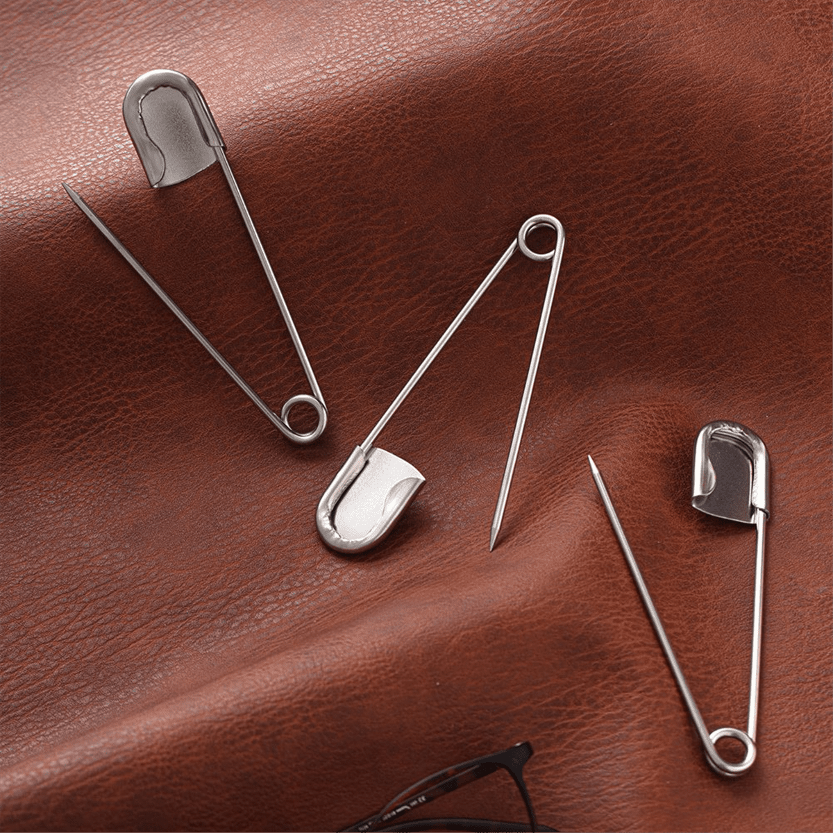 20 Pcs 5 Inch Jumbo Stainless Steel Safety Pins Large Heavy Duty Huge Strong Laundry Pins for Upholstery Sewing Quilting
