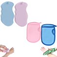 thumbnail image 1 of Exfoliante coreano para la piel, esponja de baño exfoliante súper suave, esponja exfoliante 3D, agradable para la piel y reutilizable para adultos y niños (4PCS-C), 1 of 6