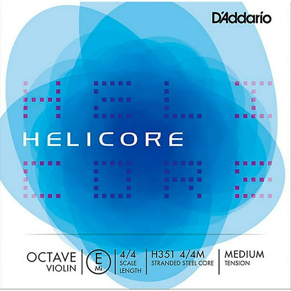 D'Addario Helicore Octave Series Violin E String 4/4 Size, Medium