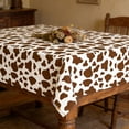 thumbnail image 4 of Dianli Table Cover Vintage Highlands Cow Plastic Table Cover 86.6x51.2in Farmhouse Floral Party Tablecloth for Birthday Rustic Theme Party Disposable Table Cover Tablecloth Highlands Cow, 4 of 6