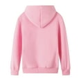 thumbnail image 4 of Two Piece Outfits For Women Casual Long Sleeve Hoodie Sweatshirts Jogger Sweatpants Tracksuit Sweatsuit Lounge Sets Pink XL, 4 of 6