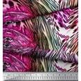 thumbnail image 2 of Soimoi Velvet Fabric Leopard & Snake Animal Skin Printed Fabric 1 Yard 58 Inch Wide, 2 of 3