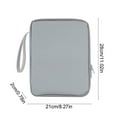 thumbnail image 3 of 9-11 Inch Tablet Sleeve Bag,Padded Protective Travel Carrying Case with Hanging Rope,Multi Functional Tablet Computer Storage Bag for Office&Travel （Gray）, 3 of 7