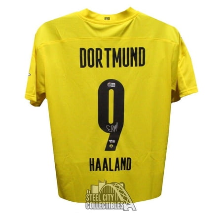 Erling Haaland Autographed Dortmund FC Soccer Jersey - BAS - Fanatics - Fanatics Authentic Certified