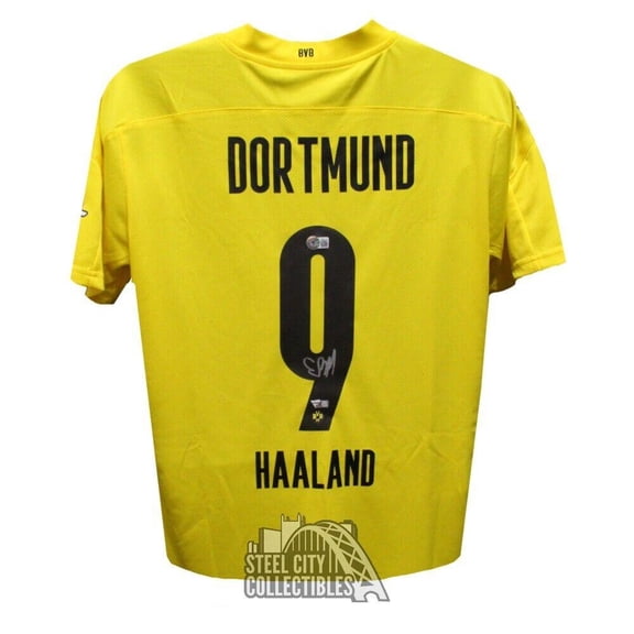Erling Haaland Autographed Dortmund FC Soccer Jersey - BAS - Fanatics - Fanatics Authentic Certified